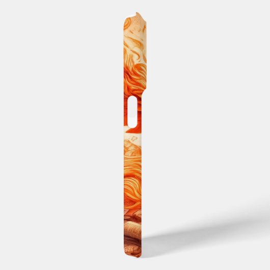 Coque iphone Majestic Orange Dragon Bird (Verso / Droite)