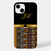 coque iphone-Mate Coque Gold Noir (Verso)