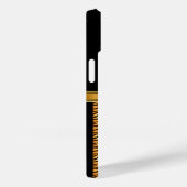 coque iphone-Mate Coque Gold Noir (Verso / Droite)