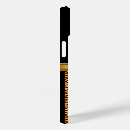 coque iphone-Mate Coque Gold Noir (Verso / Droite)