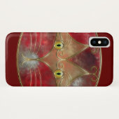 Coque iphone-Mate des yeux de chat (Dos (Horizontal))
