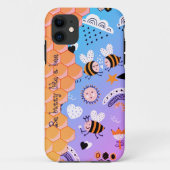 Coque iphone miel des abeilles (Dos)
