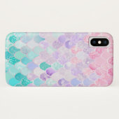 Coque iphone mignon d'Apple de sirène, rose, (Dos (Horizontal))