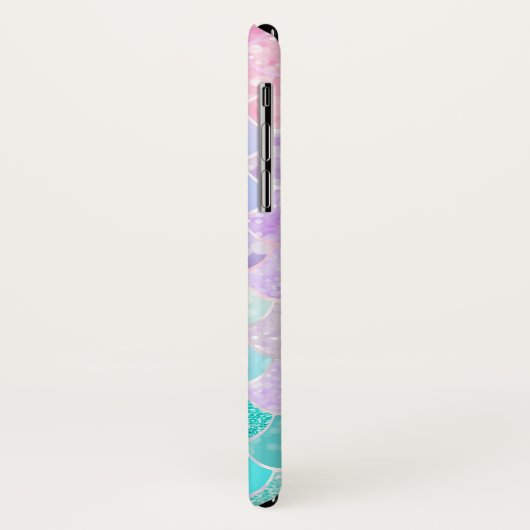 Coque iphone mignon d'Apple de sirène, rose, (Dos/Gauche)