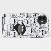 Coque iphone mignon de moutons noirs (Dos (Horizontal))