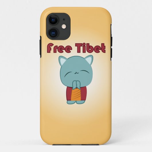 Coque iphone mignon libre du Thibet Kitty (Dos)