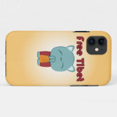 Coque iphone mignon libre du Thibet Kitty (Dos (Horizontal))