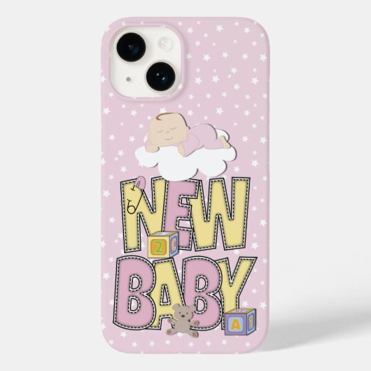Coque iphone mignon nouvelle fille bébé (Verso)