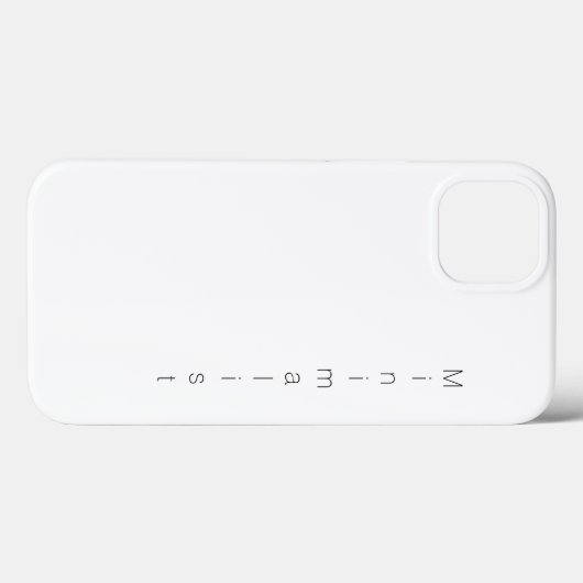 Coque iphone minimaliste (Verso (horizontal))