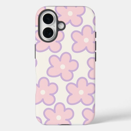 Coque iphone moderne à motifs floraux | Esthétique (Verso)