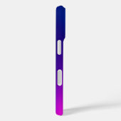 Coque iPhone moderne bleue personnalisée (Verso / Droite)