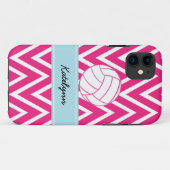 Coque iphone moderne de zigzag de Chevron de (Dos (Horizontal))
