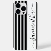 Coque iphone moderne minimaliste noir et blanc (Verso)