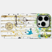 Coque iphone Monogram Birdcage mignonne Bird Bird (Verso (horizontal))