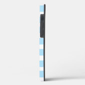 COQUE IPHONE MONOGRAM BLUE STRIPEE (Verso / Gauche)