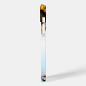 Coque iphone Monogramme Fleur sauvage Aquarelle (Verso / Gauche)