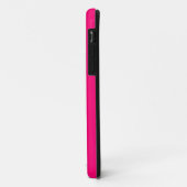 Coque iphone Monogramme modifiable rose bonbon (Dos/Gauche)