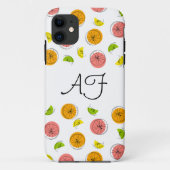 Coque iphone "Monogramme" multi agrumes (Dos)