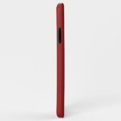 Coque iphone Monogramme rouge étincelant (Dos/Droite)
