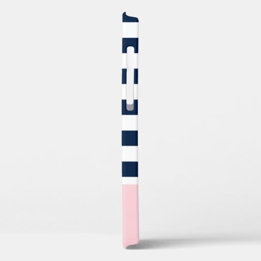 Coque iphone monographique bleu et rose (Verso / Gauche)