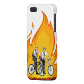 Coque iPhone Mormons sur le cas d'Iphone 4s du feu (Dos Gauche)