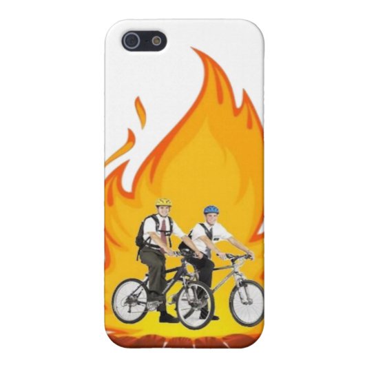 Coque iPhone Mormons sur le cas d'Iphone 4s du feu (Dos)