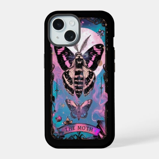 Coque iphone Moth Tarot Card Witchy Vibes (Verso)