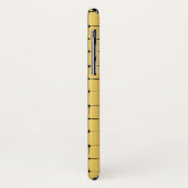 coque iphone Motif Abstrait de ligne jaune et noir (Dos/Gauche)