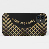 coque iphone motif cercle or (Dos (Horizontal))