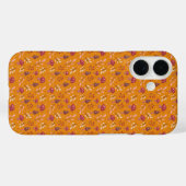 Coque iphone Motif de champignons orange (Verso (horizontal))