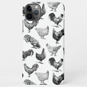 Coque iPhone Motif de poulet de la ferme Retro Country