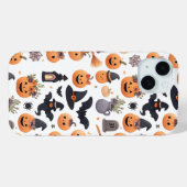 Coque iphone Motif des icônes d'Halloween (Verso (horizontal))