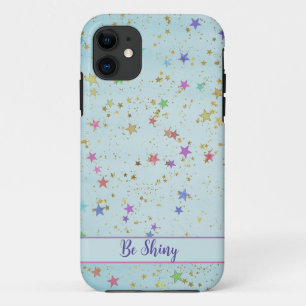 Coque iphone motif étoiles coloré