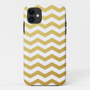 Coque iphone Motif Gold Chevron