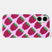 Coque iphone Motif Red Raspberry (Verso (horizontal))