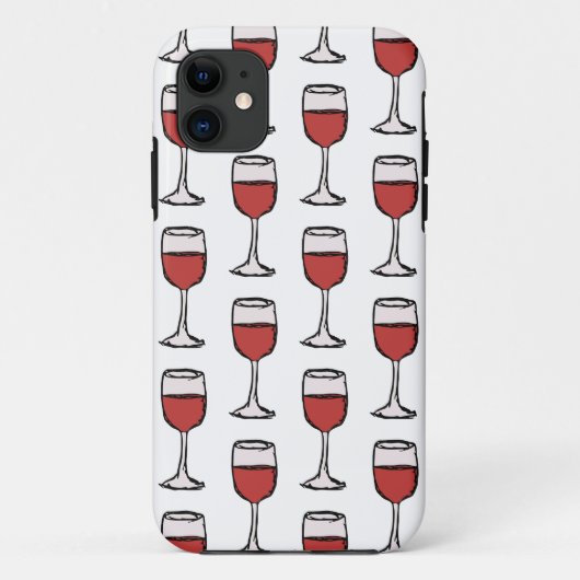 Coque iphone Motif Red Wineglass (Dos)