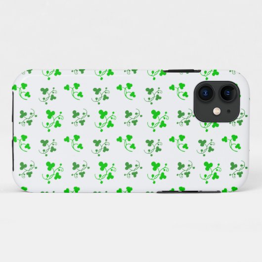 Coque iphone Motif Shamrock vert (Dos (Horizontal))