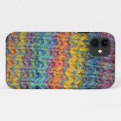 Coque iphone motif tricot coloré (Dos (Horizontal))