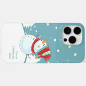 coque iphone-Noël Téléphone Case-Hiver Snowman (Verso (horizontal))
