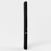 Coque iphone noir Crystal Snowflakes (Dos/Droite)