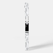 Coque iphone noir et blanc pour maman (Verso / Gauche)