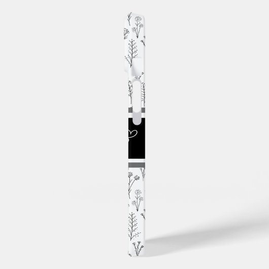 Coque iphone noir et blanc pour maman (Verso / Gauche)