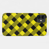 Coque iphone noir et jaune Design moderne (Dos (Horizontal))