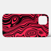 Coque iphone noir et rouge - Choisir la couleur (Verso (horizontal))