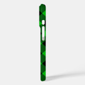 Coque iphone noir et vert vérifié (Verso / Gauche)