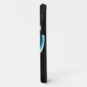 Coque iphone noir pour joueur de tennis (Dos/Gauche)