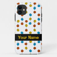 Coque iphone "Nom" des lignes du globe