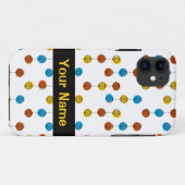 Coque iphone "Nom" des lignes du globe (Dos (Horizontal))