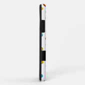 Coque iphone "Nom" des lignes du globe (Dos/Droite)