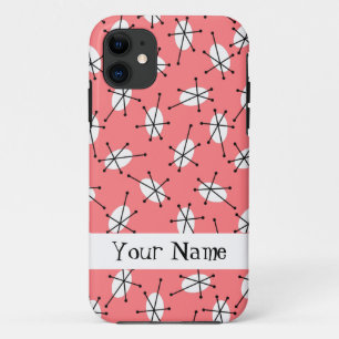 Coque iphone "Nom" Multi Rose